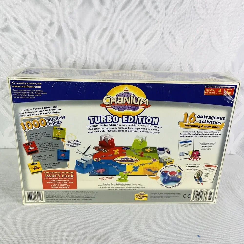 2004 Cranium Turbo Edition Family‎ Board Game Adult & Teen Fun Facts